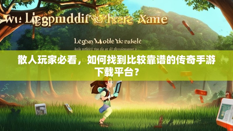 散人玩家必看，如何找到比较靠谱的传奇手游下载平台？