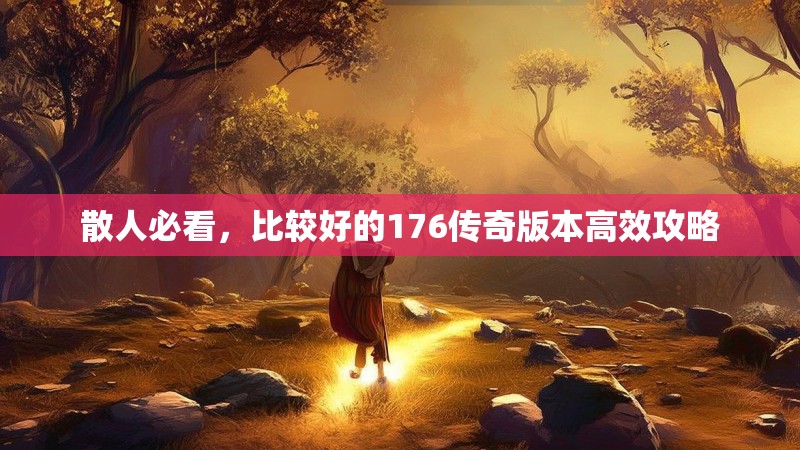 散人必看,比较好的176传奇版本高效攻略