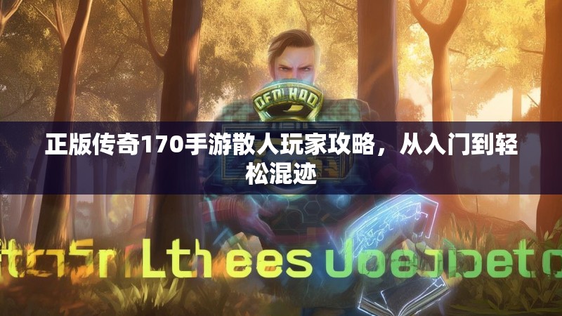 正版传奇170手游散人玩家攻略,从入门到轻松混迹
