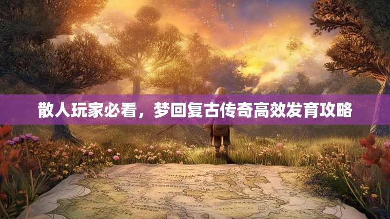 散人玩家必看,梦回复古传奇高效发育攻略