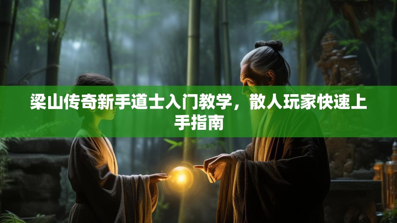 梁山传奇新手道士入门教学,散人玩家快速上手指南