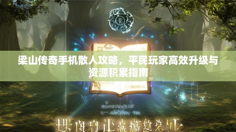 梁山传奇手机散人攻略，平民玩家高效升级与资源积累指南