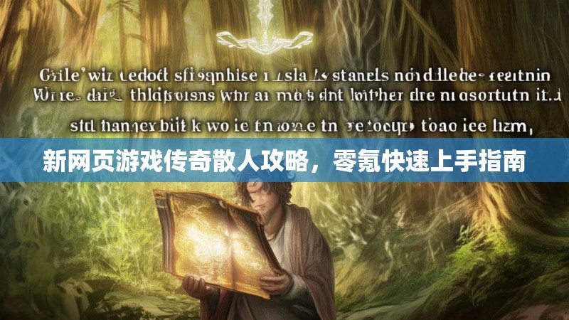 新网页游戏传奇散人攻略,零氪快速上手指南