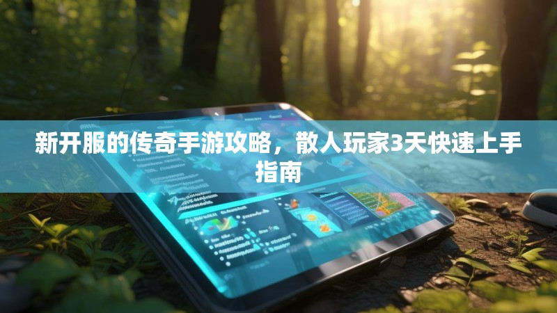 新开服的传奇手游攻略，散人玩家3天快速上手指南