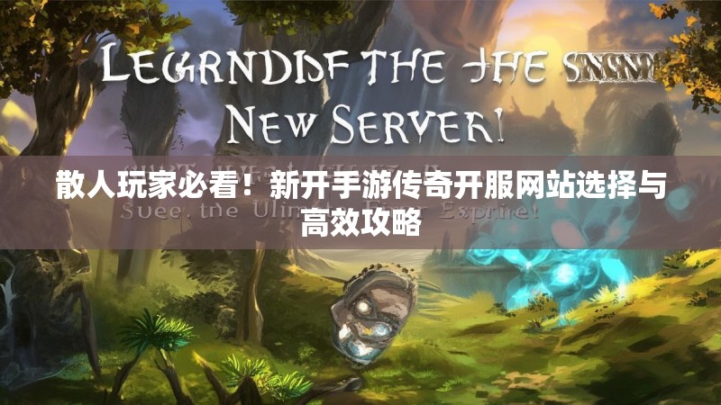 散人玩家必看！新开手游传奇开服网站选择与高效攻略