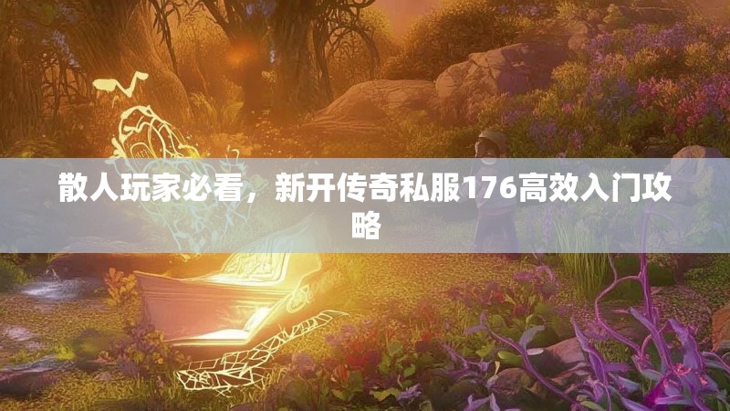 散人玩家必看，新开传奇私服176高效入门攻略
