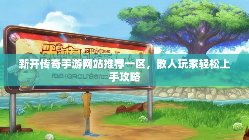 新开传奇手游网站推荐一区,散人玩家轻松上手攻略
