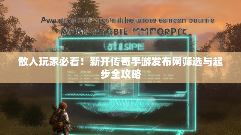 散人玩家必看!新开传奇手游发布网筛选与起步全攻略