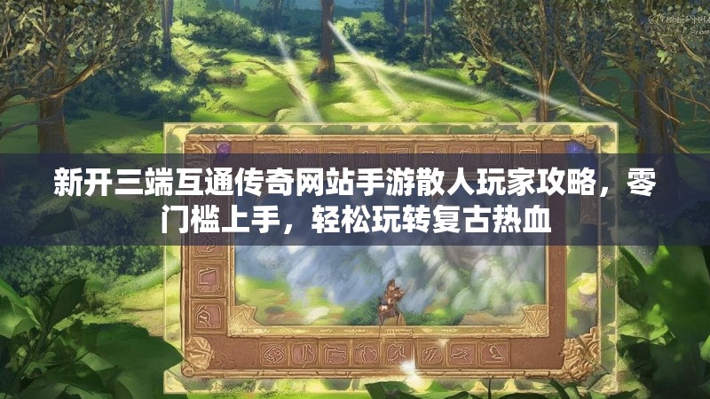 新开三端互通传奇网站手游散人玩家攻略,零门槛上手,轻松玩转复古热血
