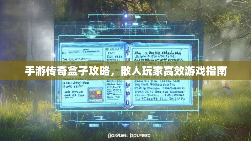 手游传奇盒子攻略，散人玩家高效游戏指南
