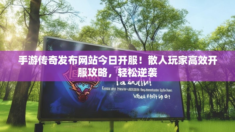 手游传奇发布网站今日开服!散人玩家高效开服攻略,轻松逆袭