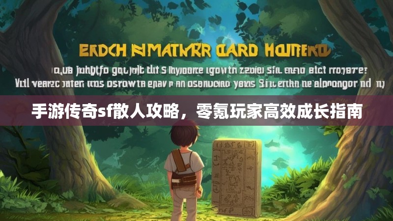 手游传奇sf散人攻略,零氪玩家高效成长指南