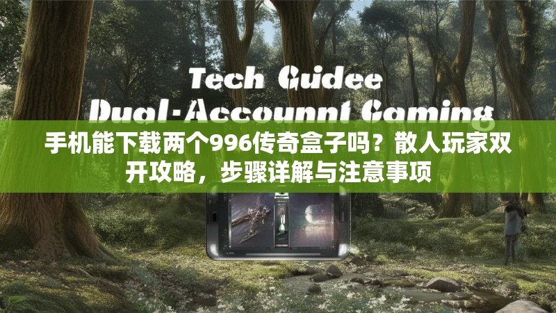 手机能下载两个996传奇盒子吗？散人玩家双开攻略，步骤详解与注意事项