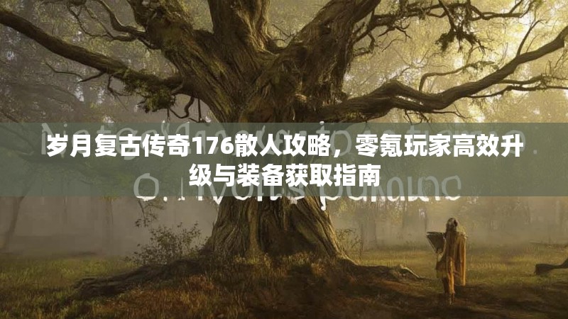 岁月复古传奇176散人攻略,零氪玩家高效升级与装备获取指南
