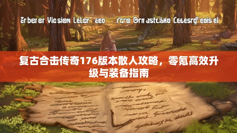 复古合击传奇176版本散人攻略,零氪高效升级与装备指南