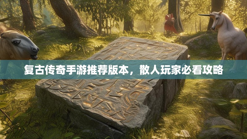 复古传奇手游推荐版本，散人玩家必看攻略