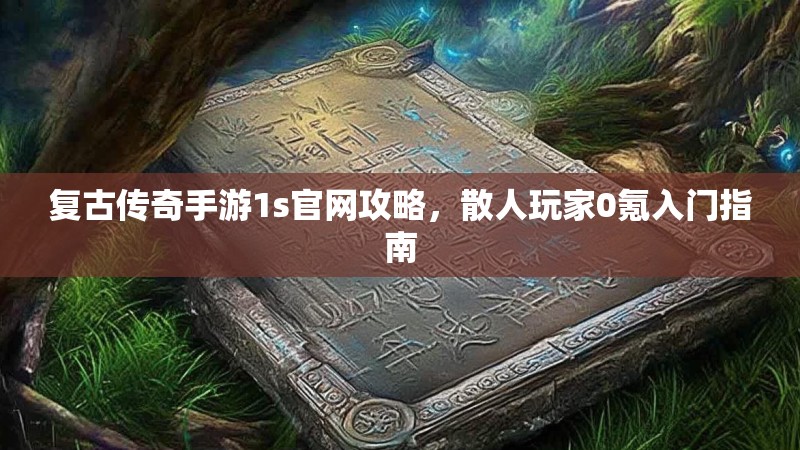 复古传奇手游1s官网攻略，散人玩家0氪入门指南