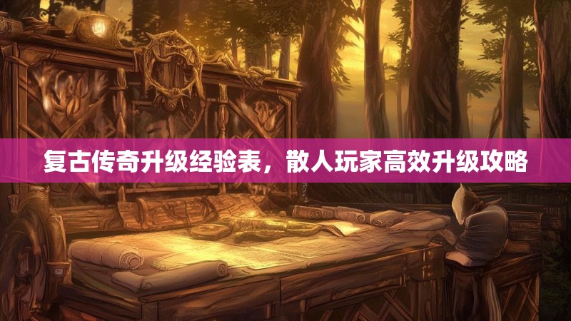 复古传奇升级经验表，散人玩家高效升级攻略