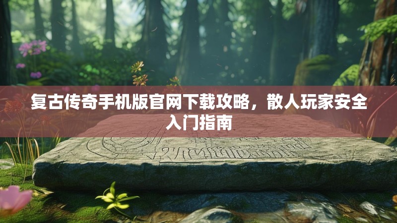 复古传奇手机版官网下载攻略，散人玩家安全入门指南