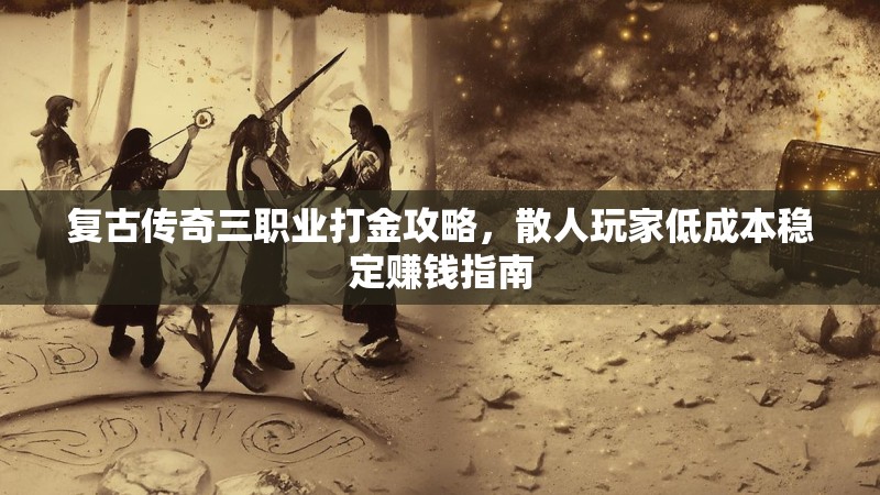 复古传奇三职业打金攻略，散人玩家低成本稳定赚钱指南