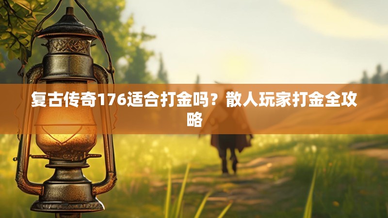 复古传奇176适合打金吗?散人玩家打金全攻略