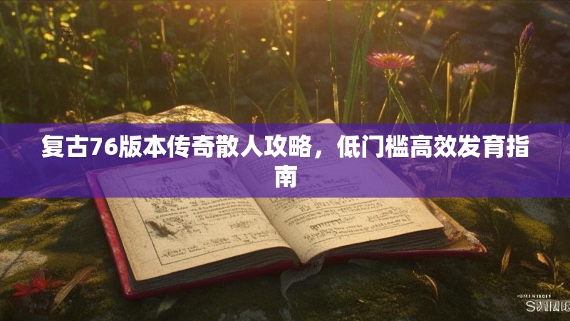 复古76版本传奇散人攻略,低门槛高效发育指南