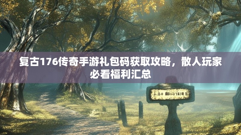 复古176传奇手游礼包码获取攻略,散人玩家必看福利汇总