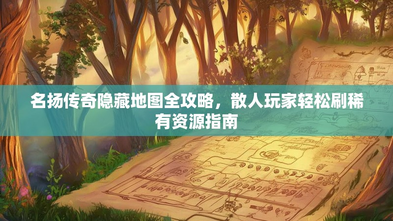 名扬传奇隐藏地图全攻略，散人玩家轻松刷稀有资源指南