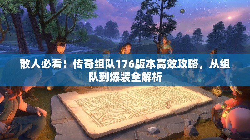 散人必看！传奇组队176版本高效攻略，从组队到爆装全解析