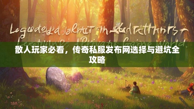 散人玩家必看,传奇私服发布网选择与避坑全攻略