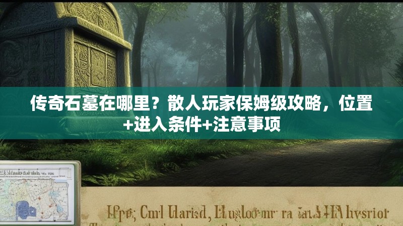 传奇石墓在哪里？散人玩家保姆级攻略，位置+进入条件+注意事项