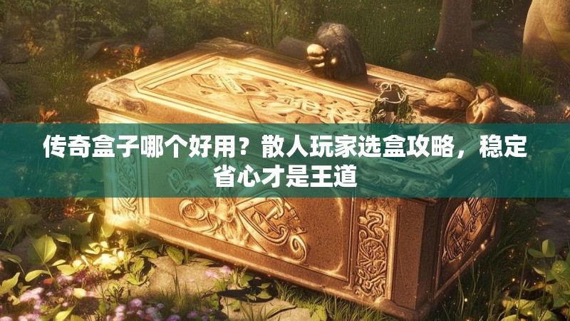 传奇盒子哪个好用?散人玩家选盒攻略,稳定省心才是王道