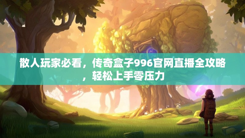 散人玩家必看，传奇盒子996官网直播全攻略，轻松上手零压力
