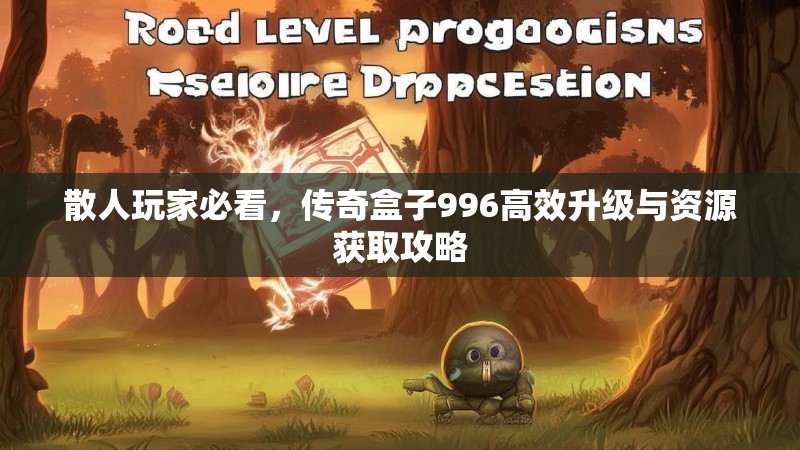 散人玩家必看,传奇盒子996高效升级与资源获取攻略