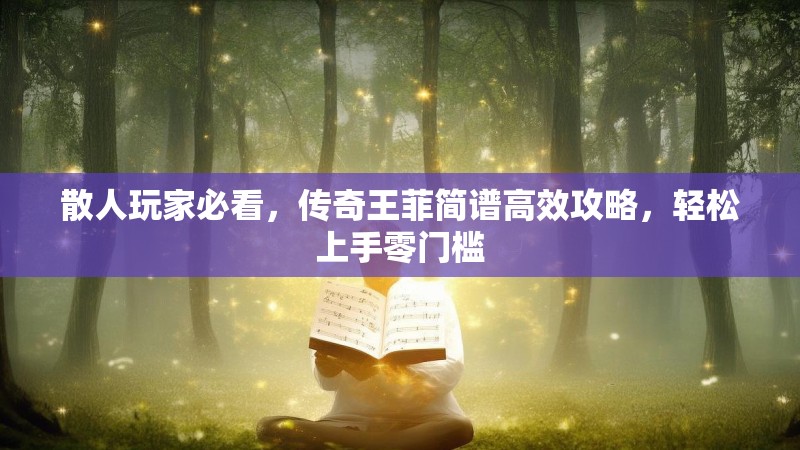 散人玩家必看,传奇王菲简谱高效攻略,轻松上手零门槛