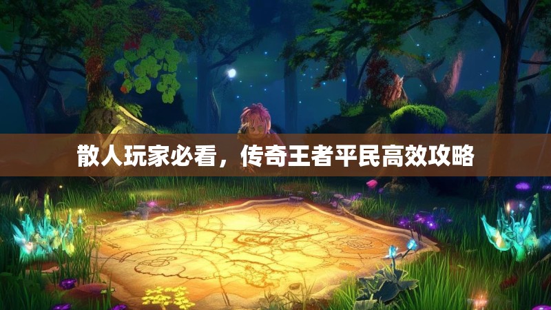 散人玩家必看,传奇王者平民高效攻略