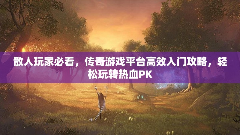 散人玩家必看，传奇游戏平台高效入门攻略，轻松玩转热血PK