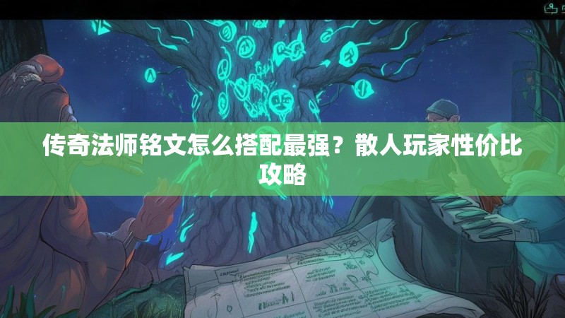 传奇法师铭文怎么搭配最强?散人玩家性价比攻略
