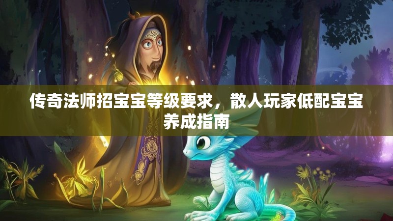 传奇法师招宝宝等级要求,散人玩家低配宝宝养成指南