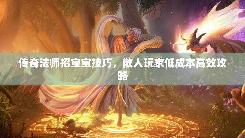 传奇法师招宝宝技巧，散人玩家低成本高效攻略