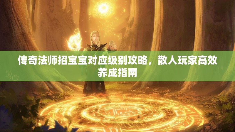 传奇法师招宝宝对应级别攻略，散人玩家高效养成指南