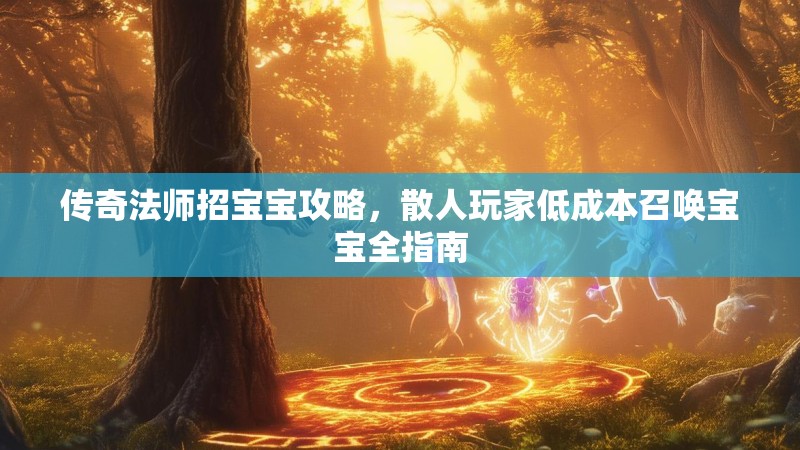 传奇法师招宝宝攻略,散人玩家低成本召唤宝宝全指南