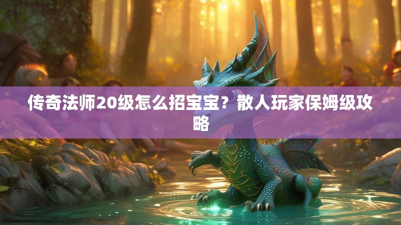 传奇法师20级怎么招宝宝?散人玩家保姆级攻略