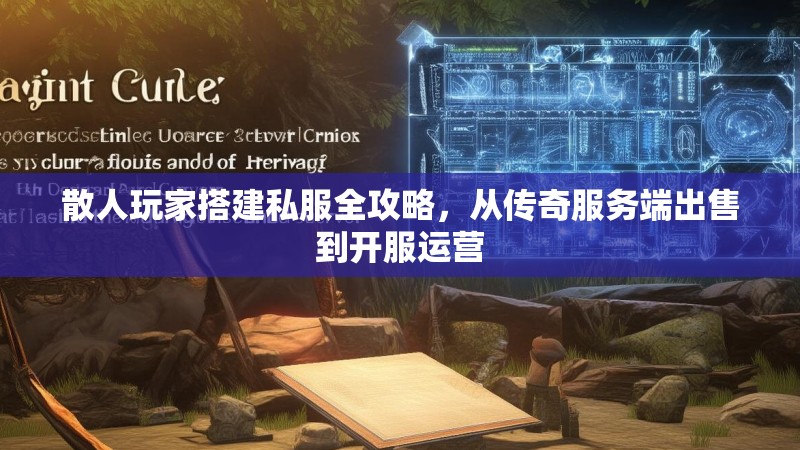 散人玩家搭建私服全攻略，从传奇服务端出售到开服运营