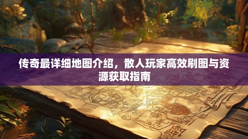 传奇最详细地图介绍，散人玩家高效刷图与资源获取指南