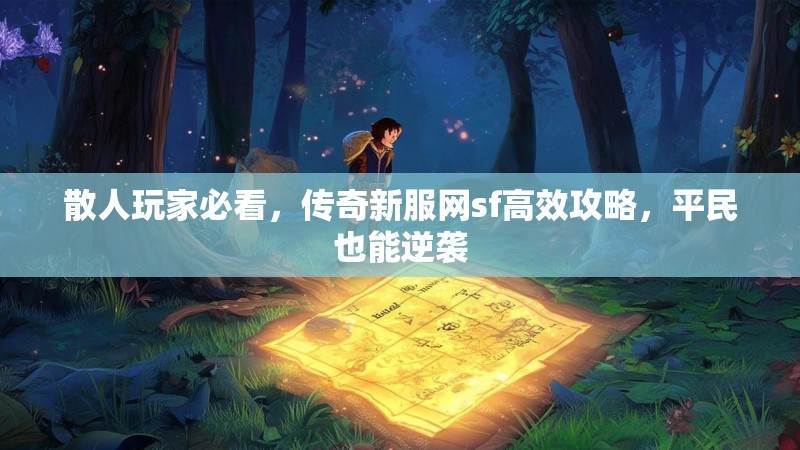 散人玩家必看，传奇新服网sf高效攻略，平民也能逆袭