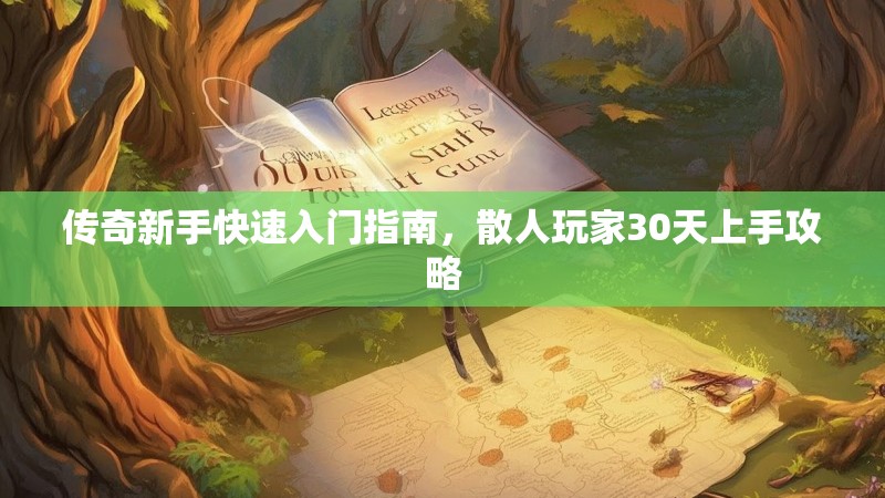 传奇新手快速入门指南，散人玩家30天上手攻略