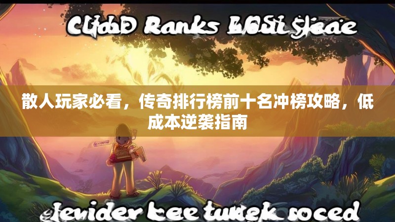 散人玩家必看，传奇排行榜前十名冲榜攻略，低成本逆袭指南