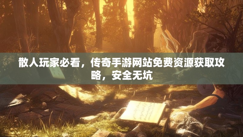 散人玩家必看，传奇手游网站免费资源获取攻略，安全无坑