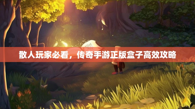 散人玩家必看，传奇手游正版盒子高效攻略